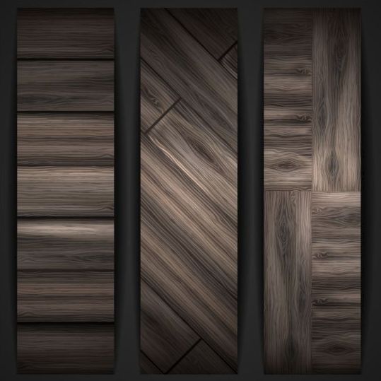 Woodboard texture banners vector set 04 Woodboard texture banners   