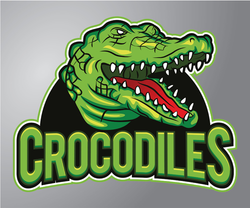 Crocodiles logo vector material logo crocodile   