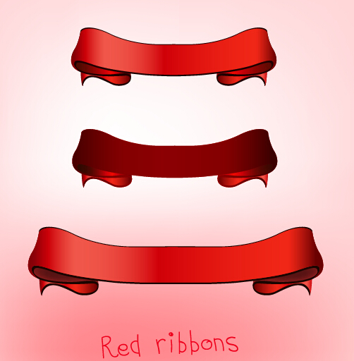 Beautiful red ribbon set 12 ribbon beautiful   