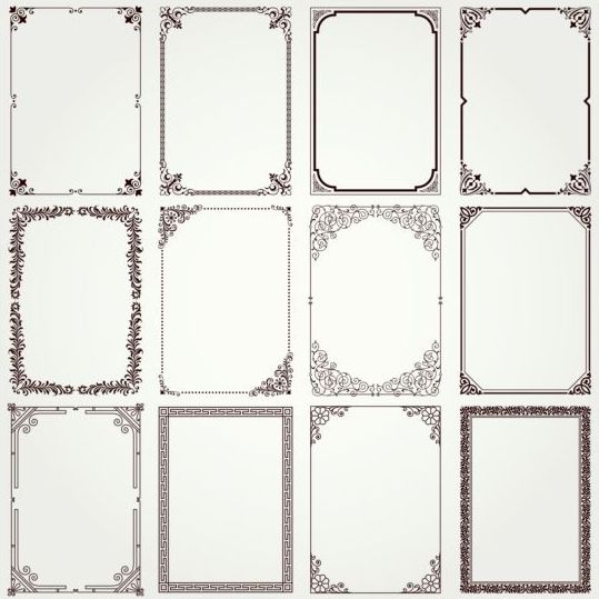 Vintage decor frame vector material 02 vintage frame decor   