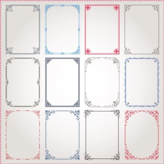 Vintage decor frame vector material 01 vintage frame decor   