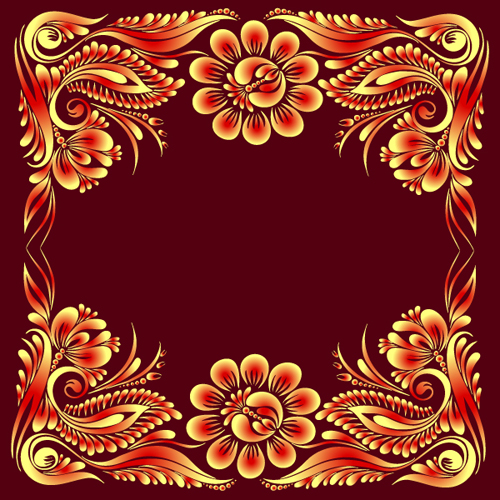 Ornate floral decorative frame vectors 01 ornate floral decorative frame   