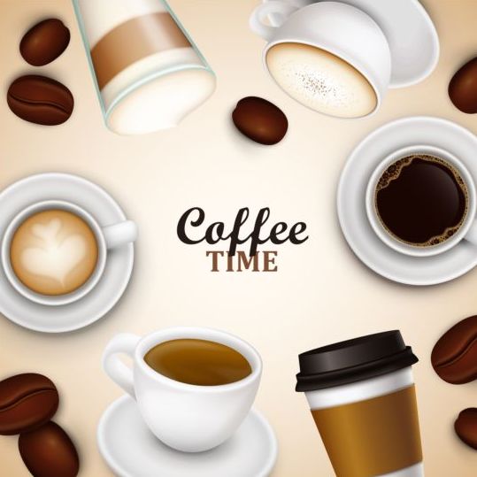 elegant caffee art background vector 07 elegant caffee background   