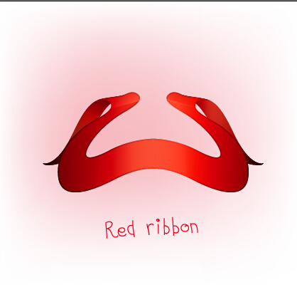 Beautiful red ribbon set 02 ribbon beautiful   