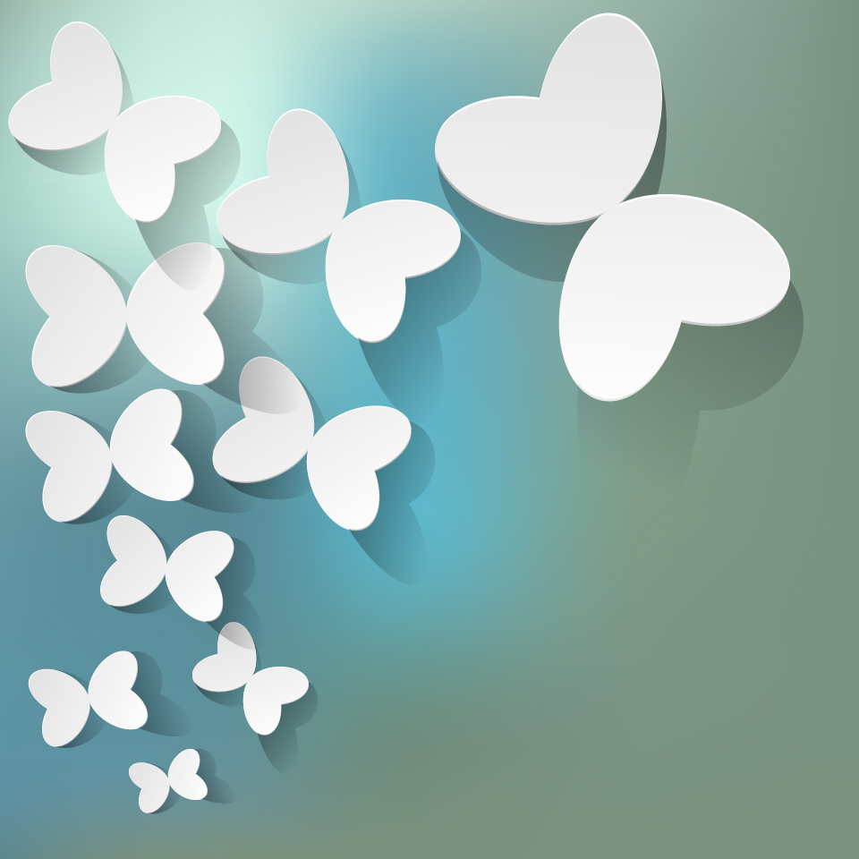 White butterflies with bokeh vector background white butterflies bokeh background   