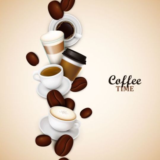 elegant caffee art background vector 05 elegant caffee background   