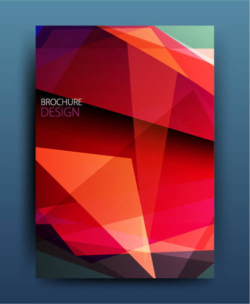 Geometric polygon brochure cover modern design 14 polygon modern geometric cover brochure   