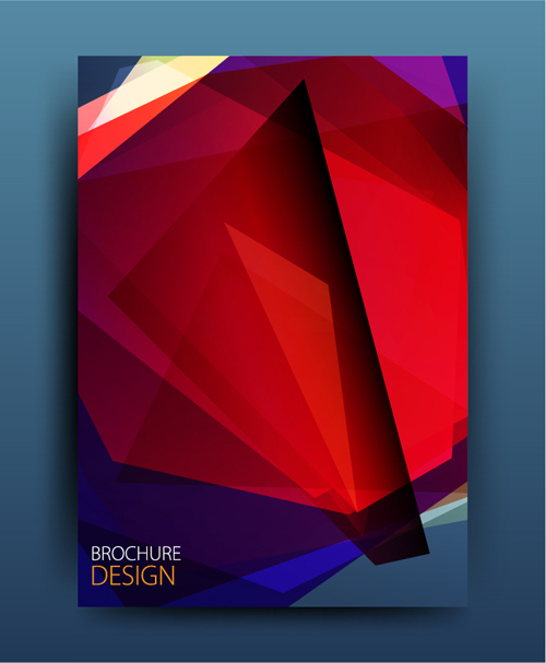 Geometric polygon brochure cover modern design 13 polygon modern geometric cover brochure   