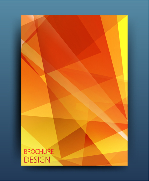 Geometric polygon brochure cover modern design 03 polygon modern geometric cover brochure   