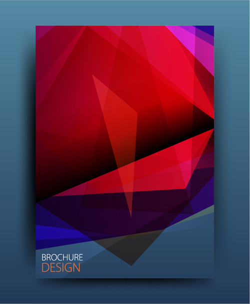 Geometric polygon brochure cover modern design 12 polygon modern geometric cover brochure   