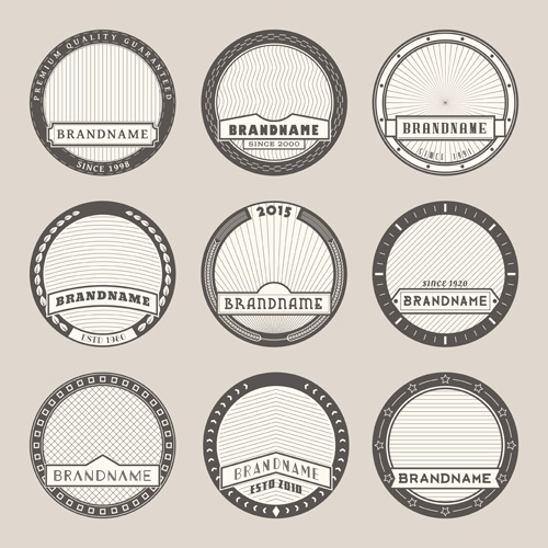 Blank laurel wreath labels vintage vector 01 laurel wreath labels blank   