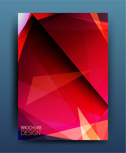 Geometric polygon brochure cover modern design 02 polygon modern geometric cover brochure   