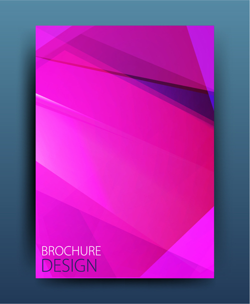 Geometric polygon brochure cover modern design 01 polygon modern geometric cover brochure   