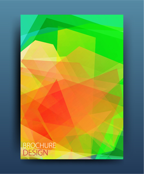 Geometric polygon brochure cover modern design 10 polygon modern geometric cover brochure   