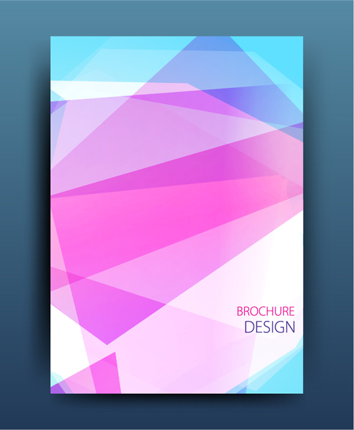 Geometric polygon brochure cover modern design 09 polygon modern geometric cover brochure   