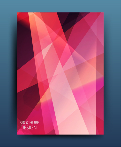 Geometric polygon brochure cover modern design 07 polygon modern geometric cover brochure   