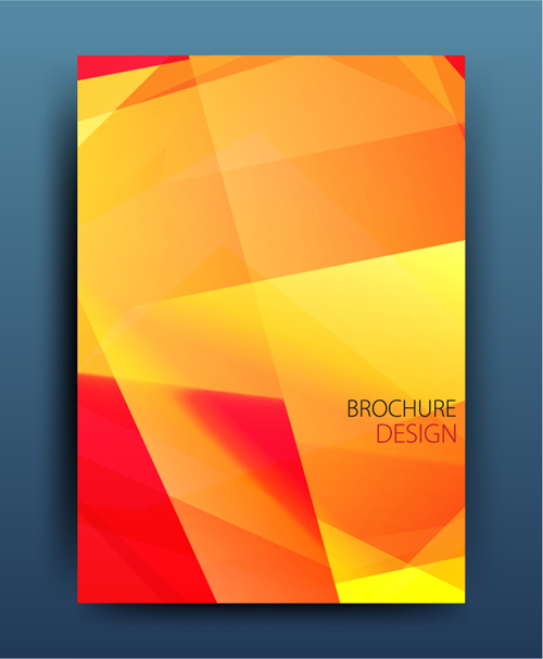 Geometric polygon brochure cover modern design 17 polygon modern geometric cover brochure   