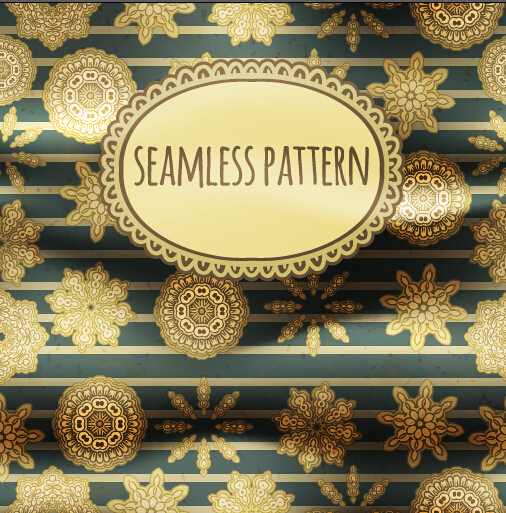 Floral seamless pattern with silk vectors 04 silk seamless pattern floral   