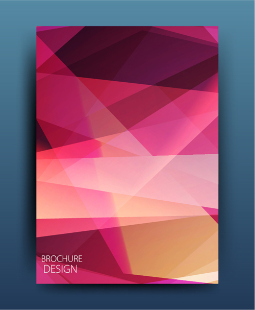 Geometric polygon brochure cover modern design 16 polygon modern geometric cover brochure   