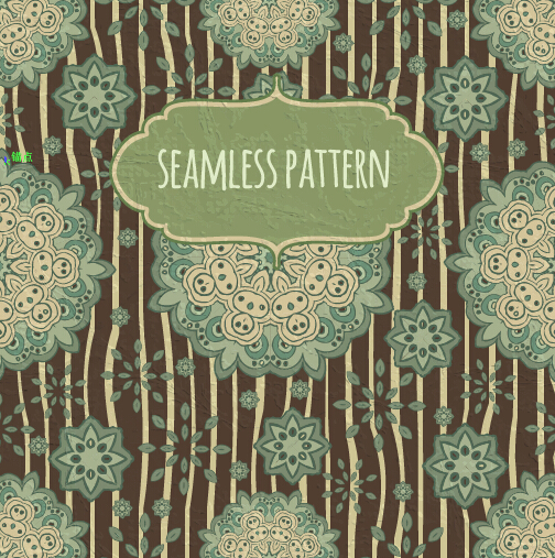 Floral seamless pattern with silk vectors 02 silk seamless pattern floral   