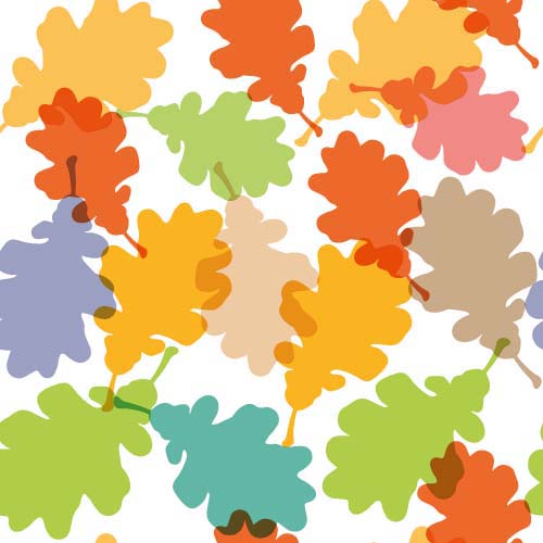 Leaves seamless pattern vector material 06 seamless pattern leaves   