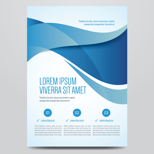 Blue style corporate brochure cover design vector 04 corporate brochure blue   