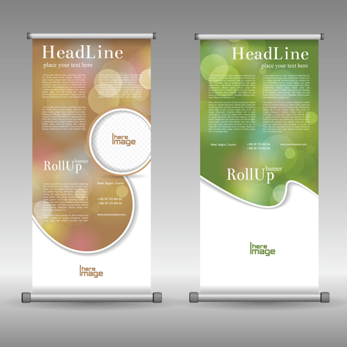 Scrolls business banners vector set 03 scrolls business banners   