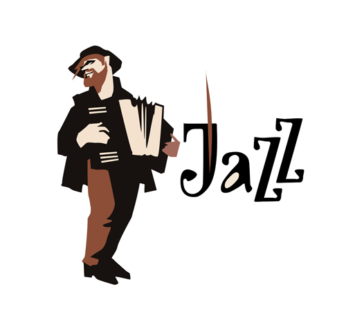 Musicians with jazz music vector material 11 musicians Jazz   