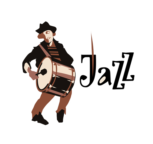 Musicians with jazz music vector material 10 musicians Jazz   