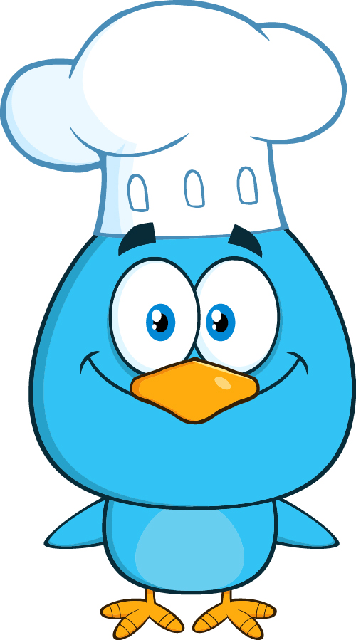 Funny blue bird cartoon vector set 11 funny cartoon blue bird   