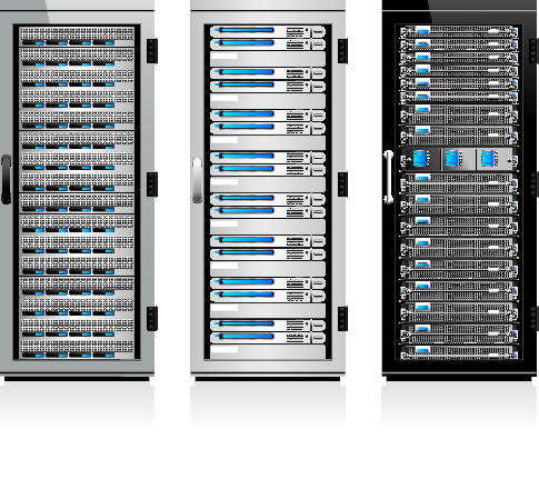 Creative server design elements vector 04 server creative   