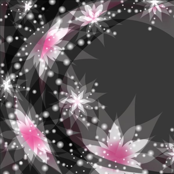 Dream decorative floral backgrounds vector 05 floral dream decorative backgrounds   