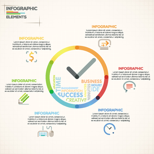 Beige infographics elements business template vector 01 template infographics business beige   