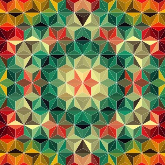 Geometric shape with mandala pattern vector 07 Shape pattern Mandala geometric   