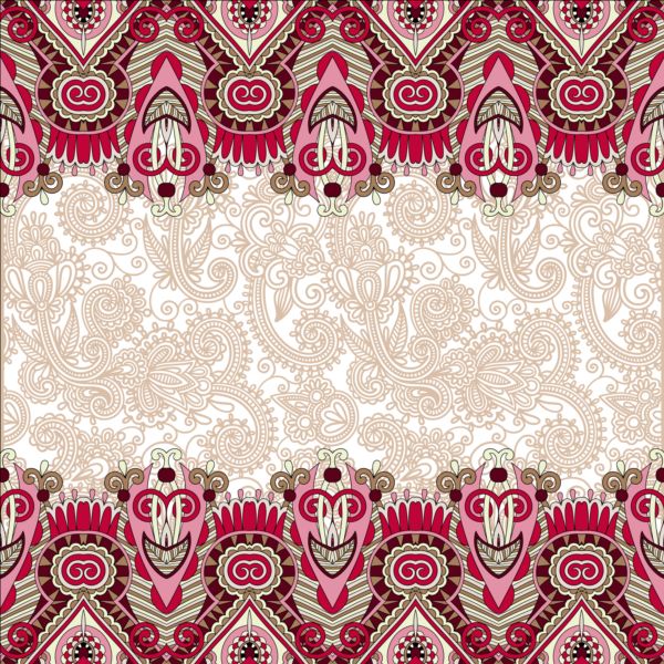 Ethnic ornament pattern seamless border vector 09 seamless pattern ornament ethnic   