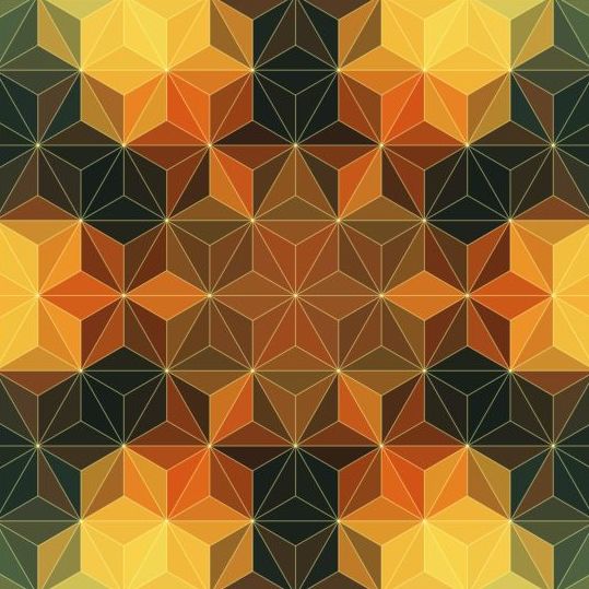 Geometric shape with mandala pattern vector 05 Shape pattern Mandala geometric   