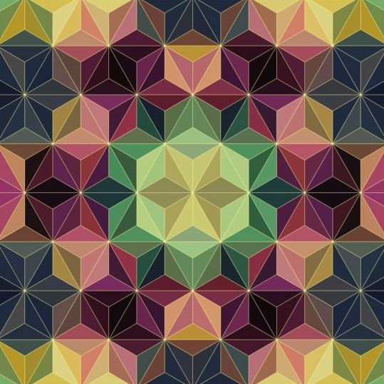 Geometric shape with mandala pattern vector 02 Shape pattern Mandala geometric   