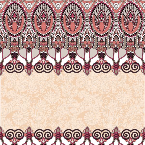 Ethnic ornament pattern seamless border vector 06 seamless pattern ornament ethnic   