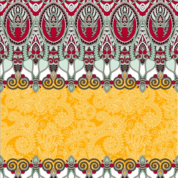 Ethnic ornament pattern seamless border vector 04 seamless pattern ornament ethnic   