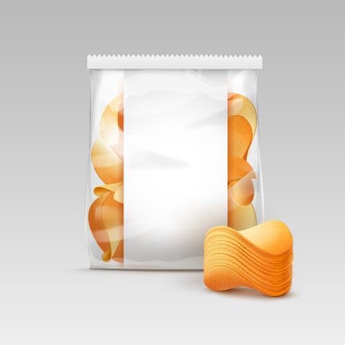 Transparent plastic bag for Package with potato crispy chips 03 transparent potato plastic package Crispy chips   