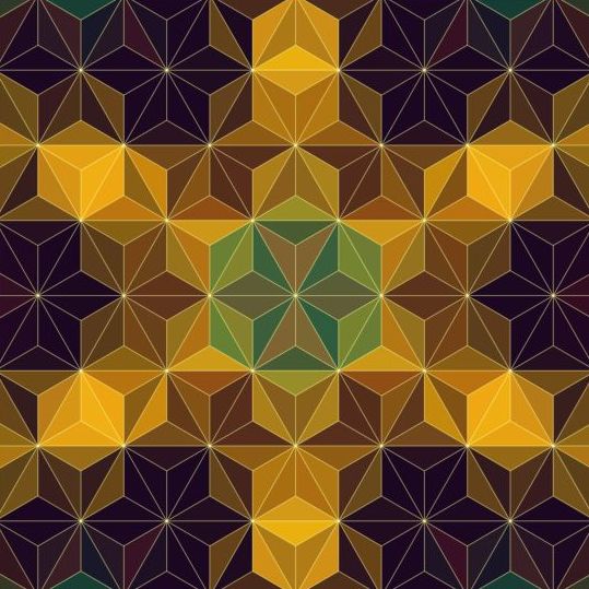 Geometric shape with mandala pattern vector 09 Shape pattern Mandala geometric   