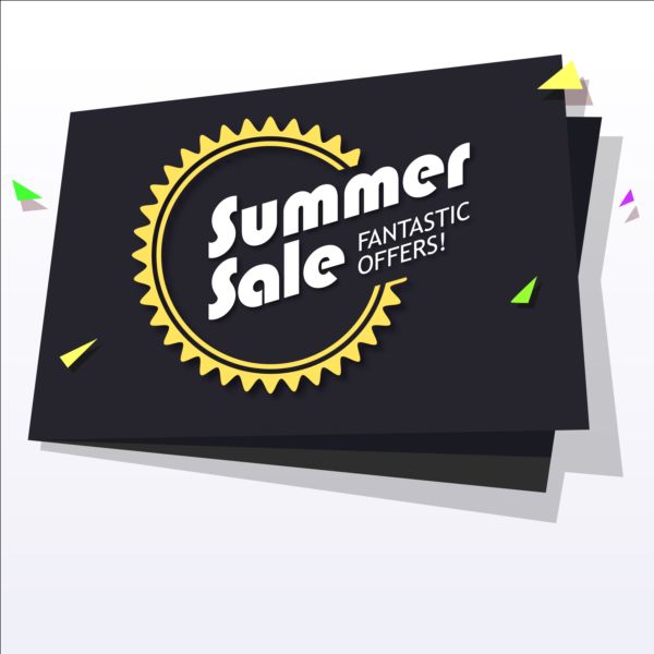 Black with yellow summer sale background vector 01 yellow summer sale black background   