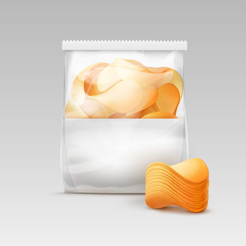 Transparent plastic bag for Package with potato crispy chips 02 transparent potato plastic package Crispy chips   