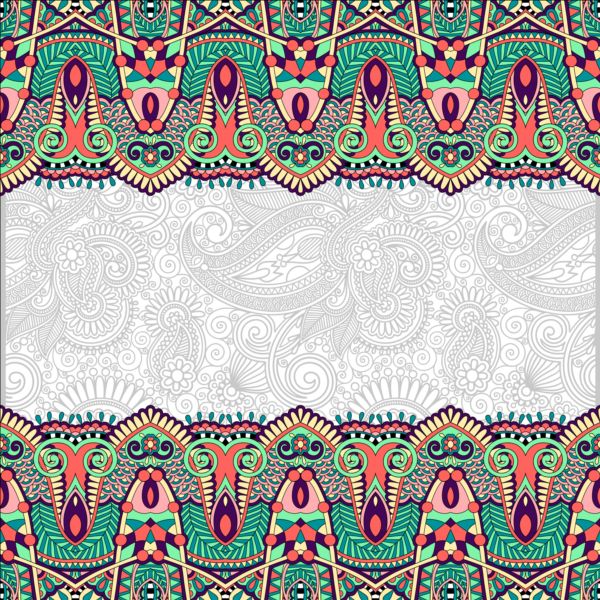 Ethnic ornament pattern seamless border vector 01 seamless pattern ornament ethnic   