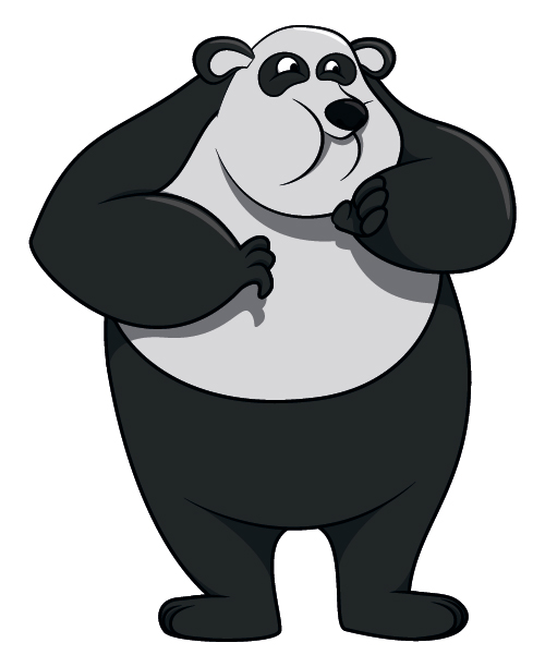 Cute cartoon panda desgin vector 05 panda cute cartoon cartoon   