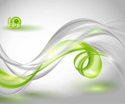 Eco green abstract vector art background 02 halo effects colorful background   