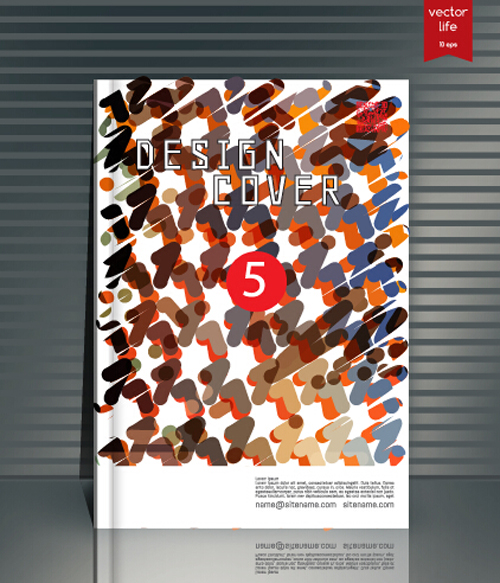 Book cover modern design vector 09 modern cover book   