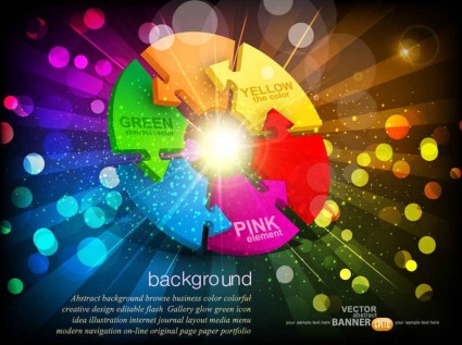 Shining colorful business background vector trend shining colorful business background background   