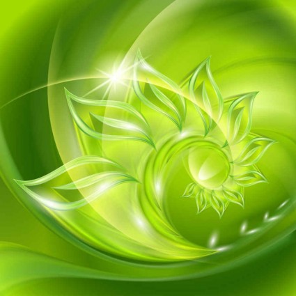Eco green abstract vector art background 01 illustration halo effects colorful background   