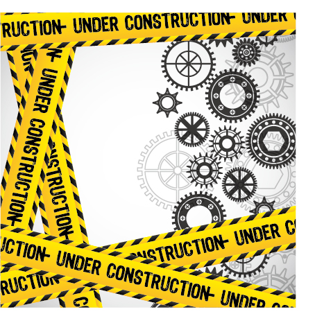 Under construction warning background vector set 15 warning Under construction background   